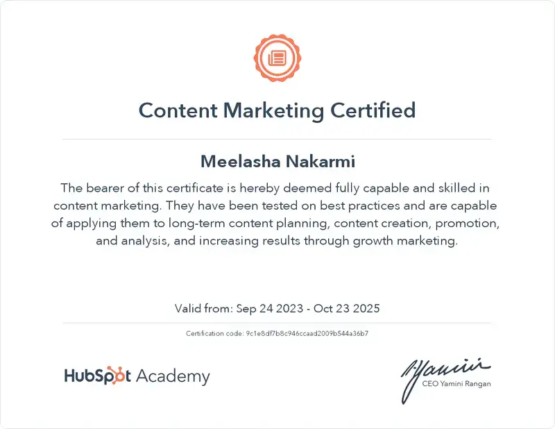 Content Marketing Certified